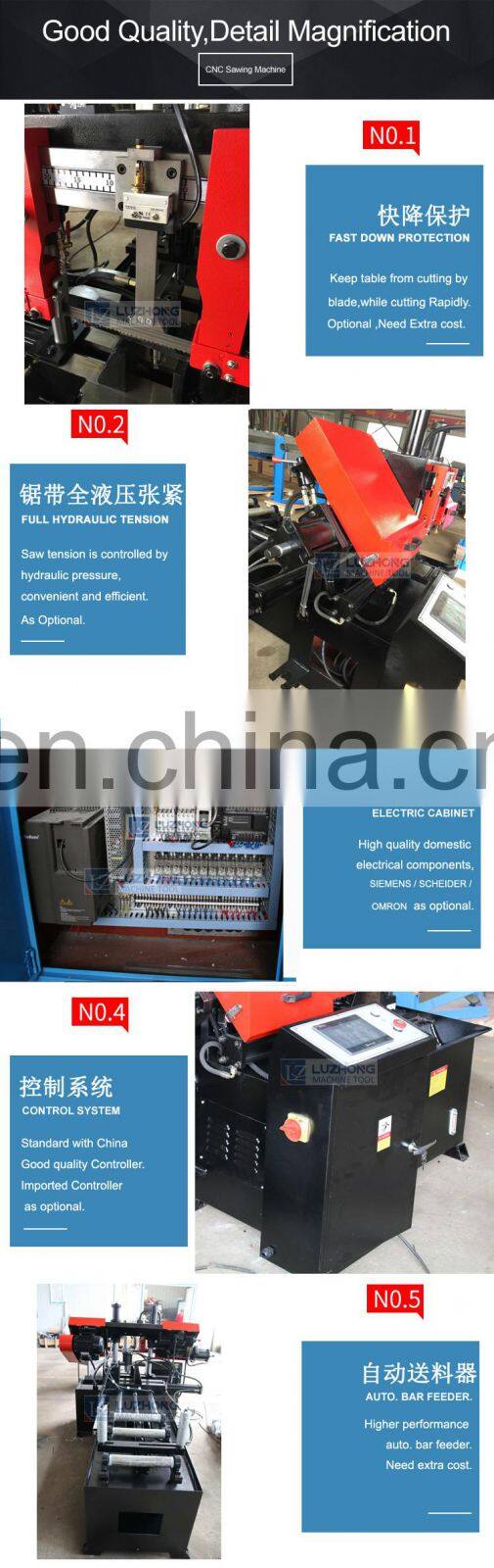 Automatic Metal Band Sawing Machine GHS4250 CNC Band Saw Price