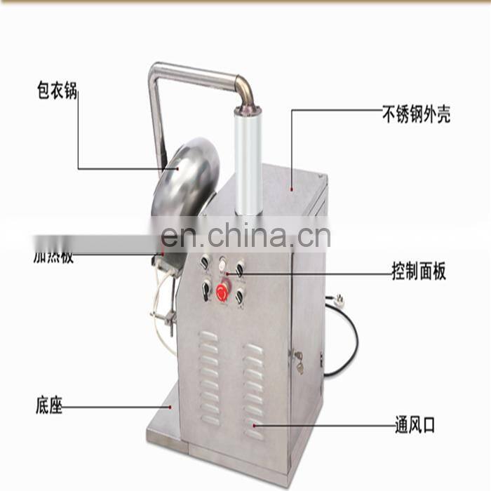 High Quality Sugar Coating Machine Small Candy Peanut Coating Machine	Chocolate Coater