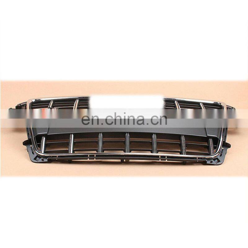Auto Front Center Bumper Grill Radiator Grille W/ Chrome 08-12 For AUDI A4 B8 8K