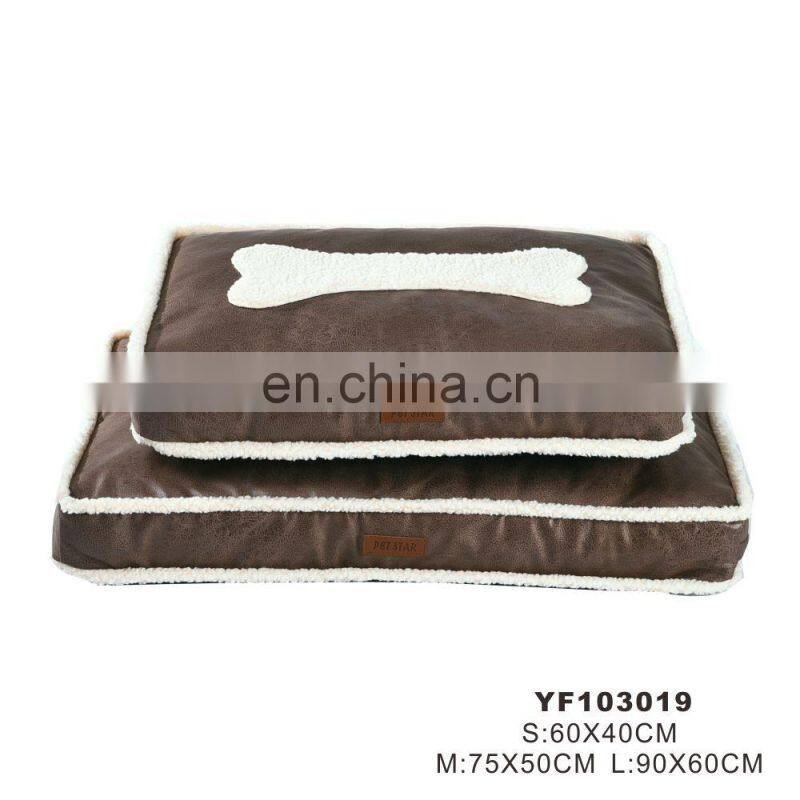 luxury square wholesale waterproof dog bed