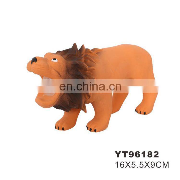 Dinosaur shape interactive dog toy pet latex toy with squeaker