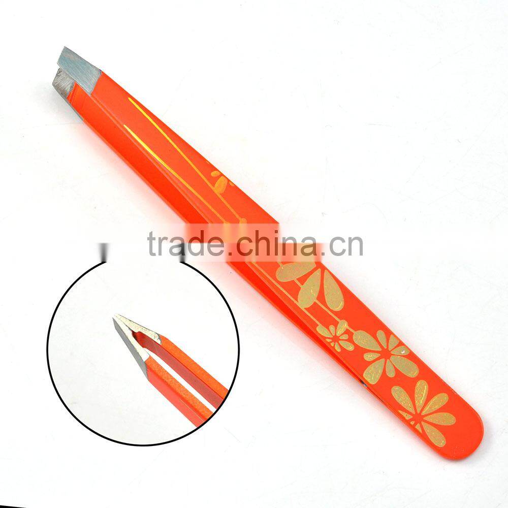 Wholesale tweezers ceramic tip tweezers with flowers