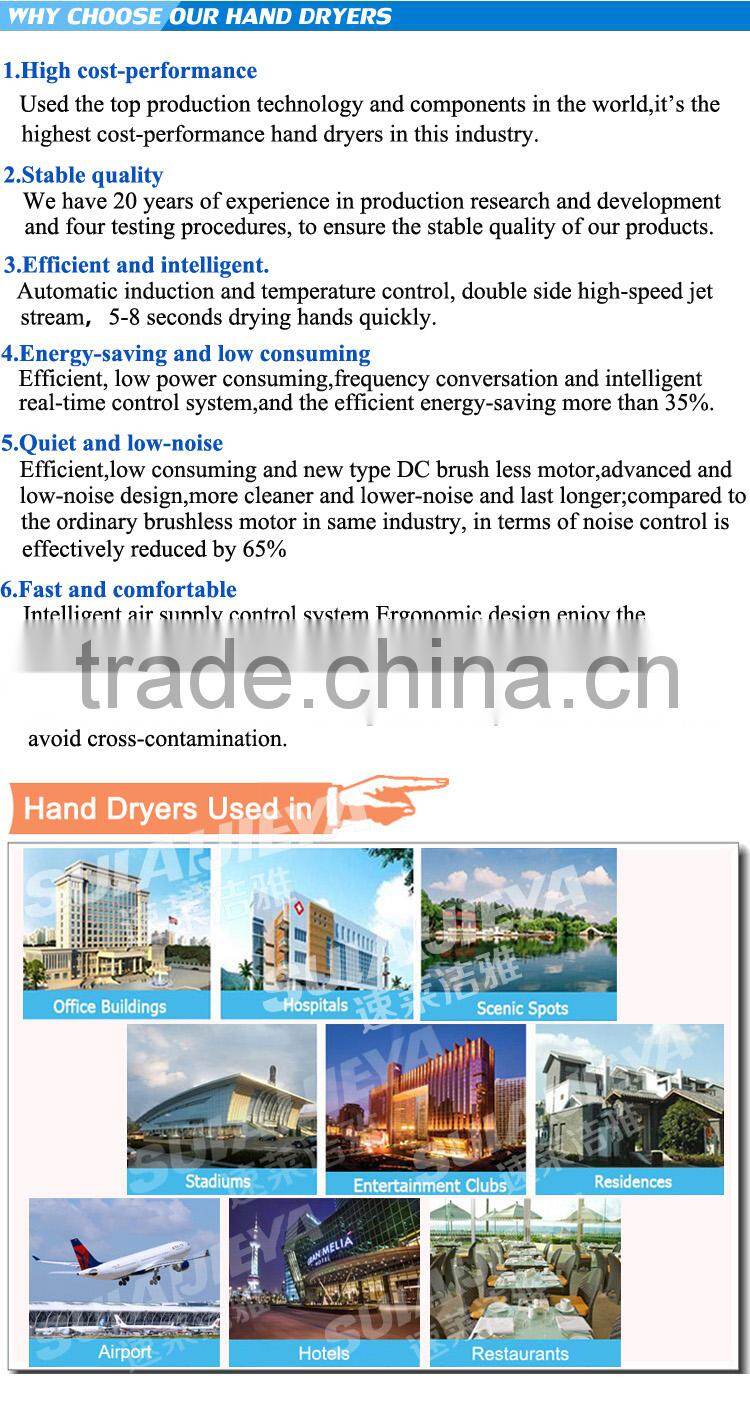 cheap price stainless steel automatic electrical hand dryer for restroom