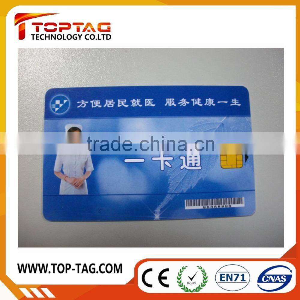 PVC SLE4442 / SLE5542 / SLE4428 / SLE5528 contact ic card for Transportation