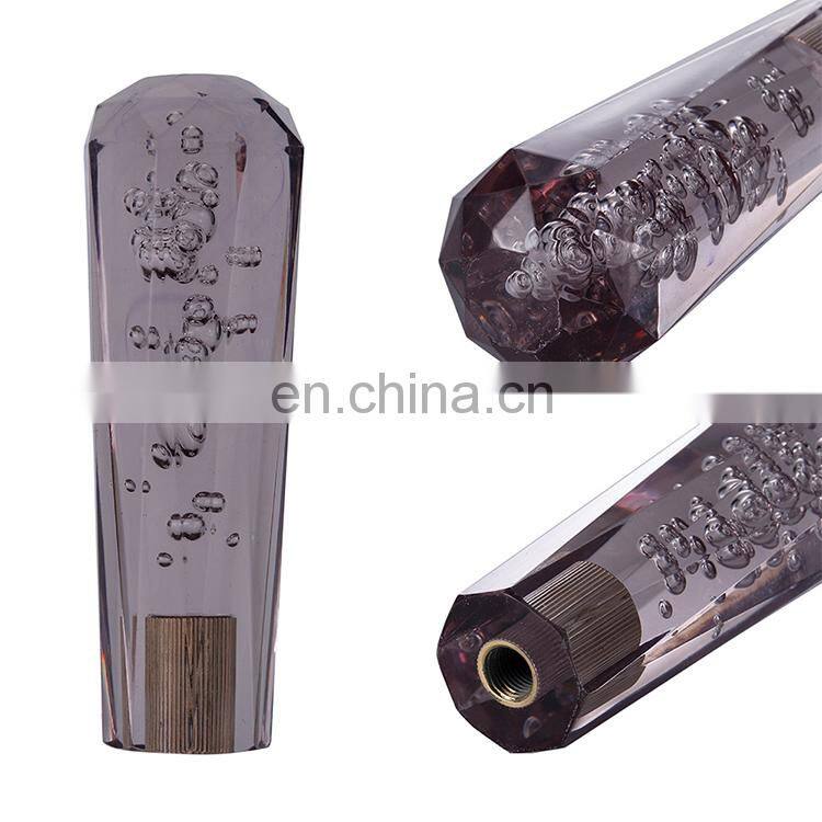 High quality automotive interior accessories acrylic diamond bubble style custom automatic shift knob