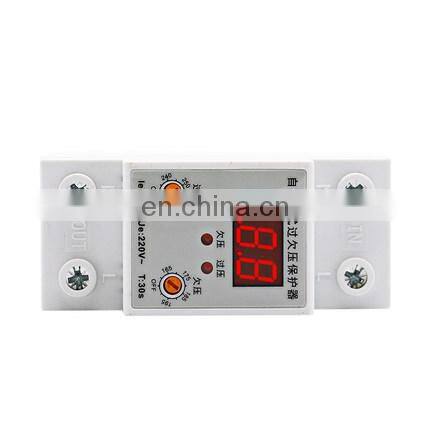 Self-resetting over voltage and under voltage protector switch over current overload voltage lightning protection household 220V