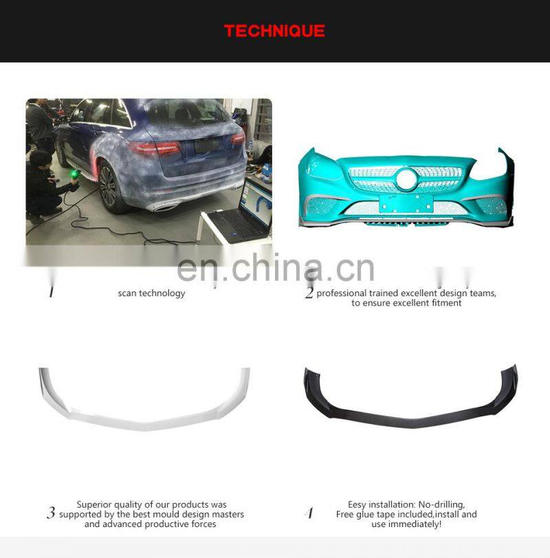 Carbon Fiber NEW SLC-Class R172 Front Splitter Lip for Mercedes Benz SLC200 SLC300 Base Convertible 2016-2019
