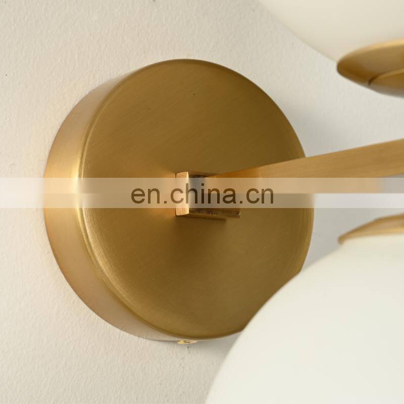 America Iron street light oriental lamp the room glass ball copper wall lamp