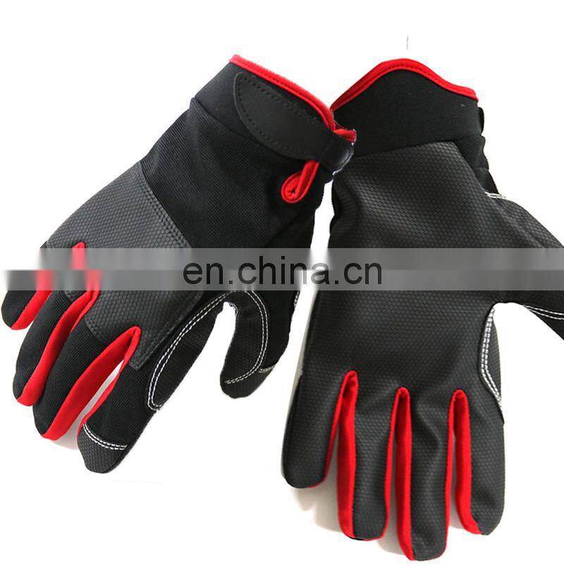 HY Breathable PU Palm for heavy machinery Gloves Durable Shrink Resistant Durable Shrink Resistant light breathable glove