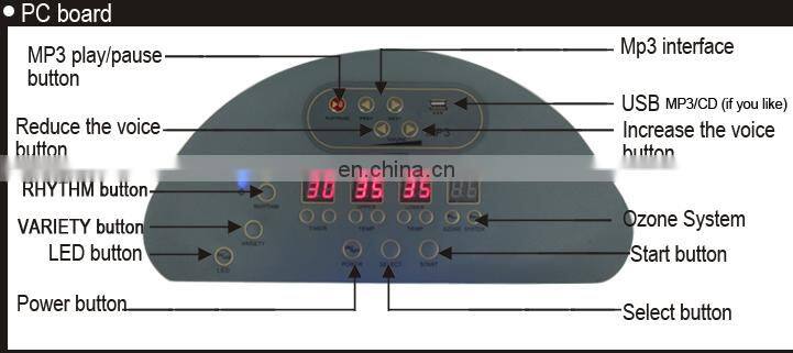 New arrival LED light therapy far infrared detox slimming sauna spa cpasule with MP3 player system