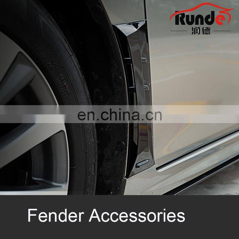 Runde PP Material Body Parts With Front Rear Lip Spoiler Side Skirt Rear View Mirror Fender For 2018-2021 Lexus ES body kit