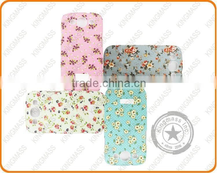 2014 Floral full printing mobile phone back covers for galaxy S4