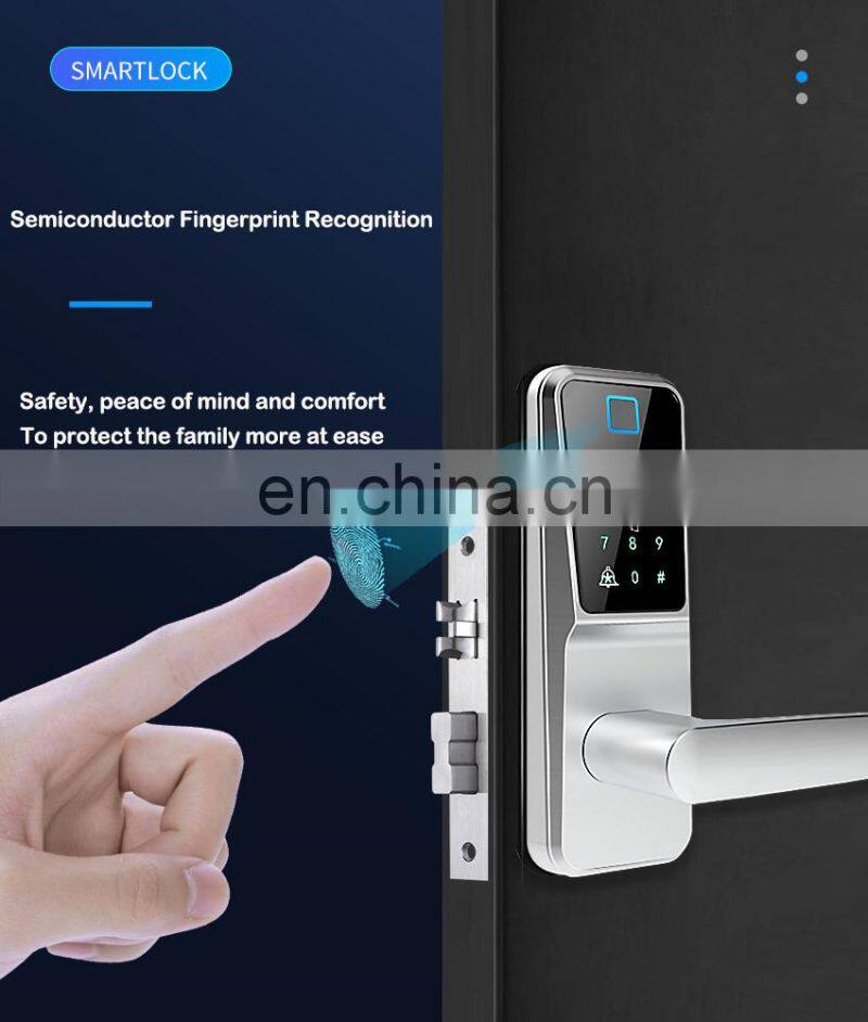 Tuya Wifi Intelligent Keypad Finger Print Electronic Password Digital Tt Biometric Security Code Fingerprint Smart Door Locks