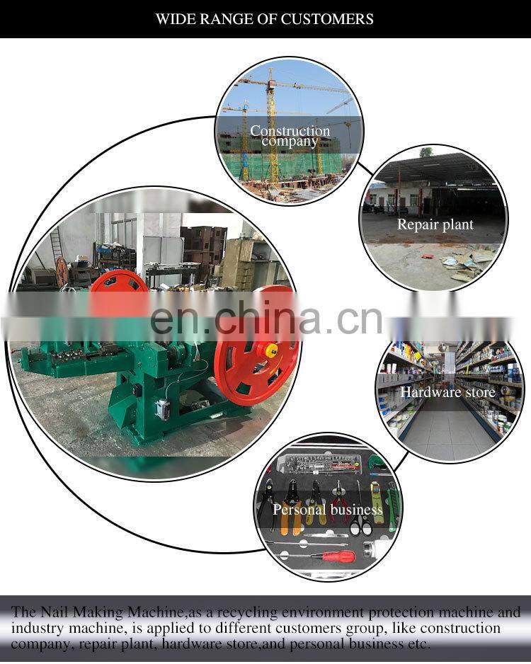 automatic steel iron screw roofing concrete common wire nail making machine
