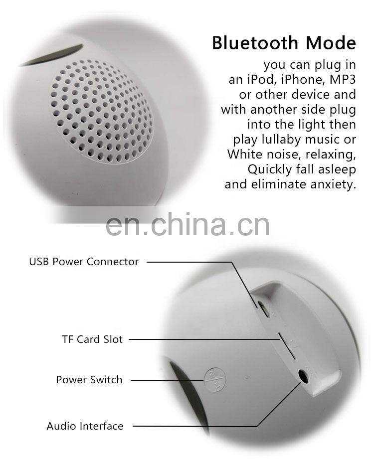 White Noise Machine, Bluetooth Speaker Night Light Projector Ocean Wave Star Kids With Remote