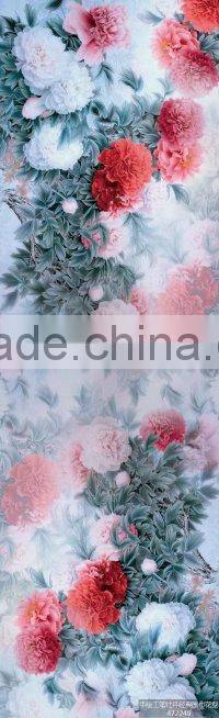 digital print custom design long pure silk scarf