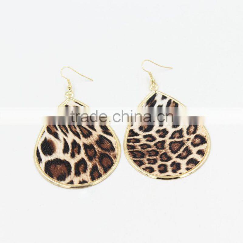 12 Pairs A Lot Mixed Wholesale Charm Multi Colors Tear Drop Design Leopard Ear Cuff Earrings