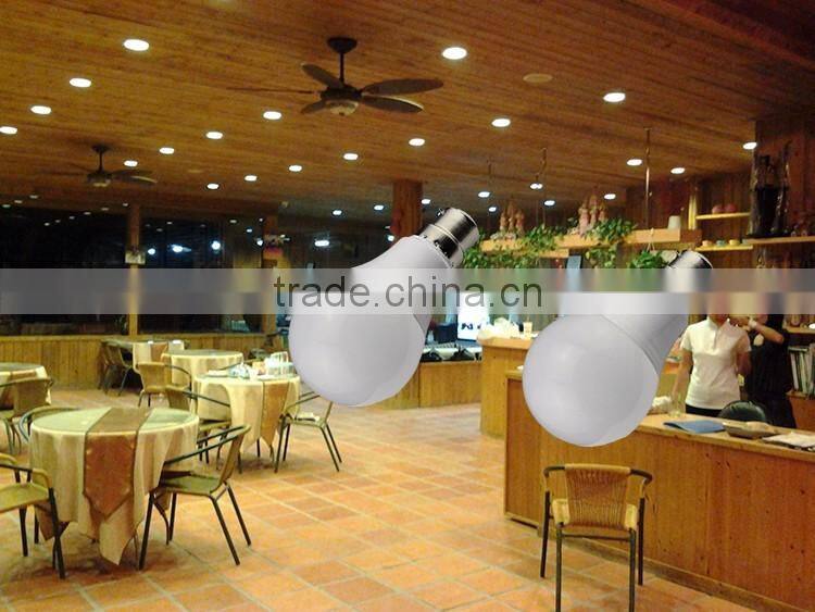 Led bulb 5w, plastic housing 5w led bulb, 180 degree beam angle E27 led bulb