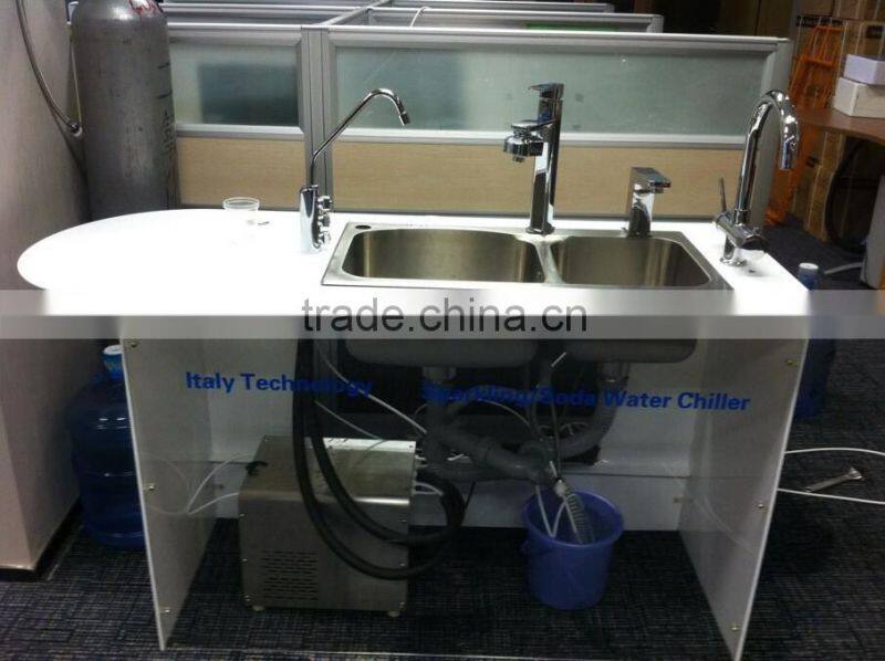 5 way faucet tap mixer and soda gas water Ro filter pure water chiller
