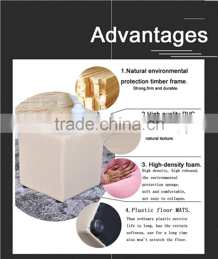 Modern leather ottoman chair