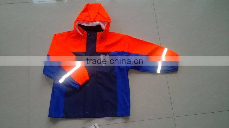 OEM Breathable Kids PU raincoat