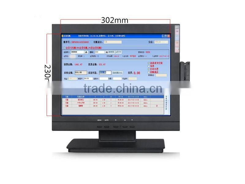 DTK-1578RX Factory Supply 15 Inch Touch Screen MSR OEM LED Monitor