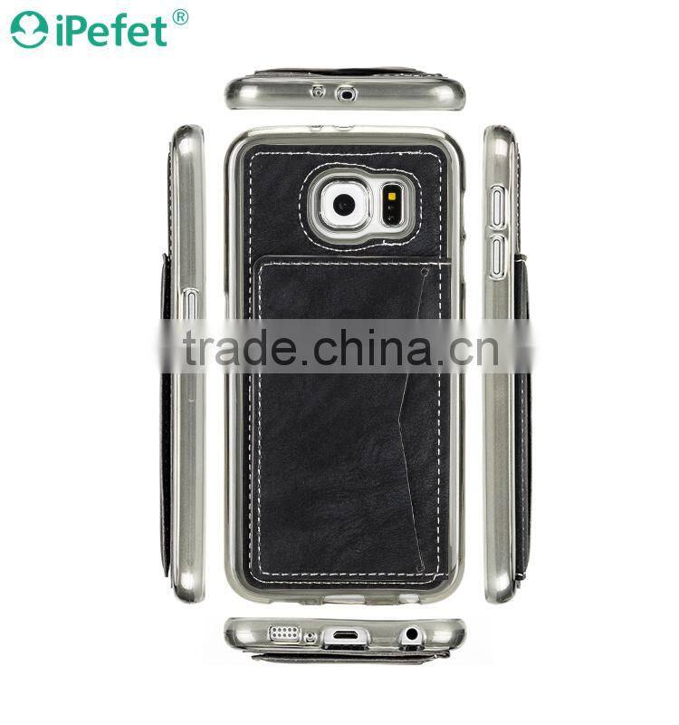 Luxury PU Leather Card Holder Wallet Stand Back Cover Case For iPhone 6/6S 4.7