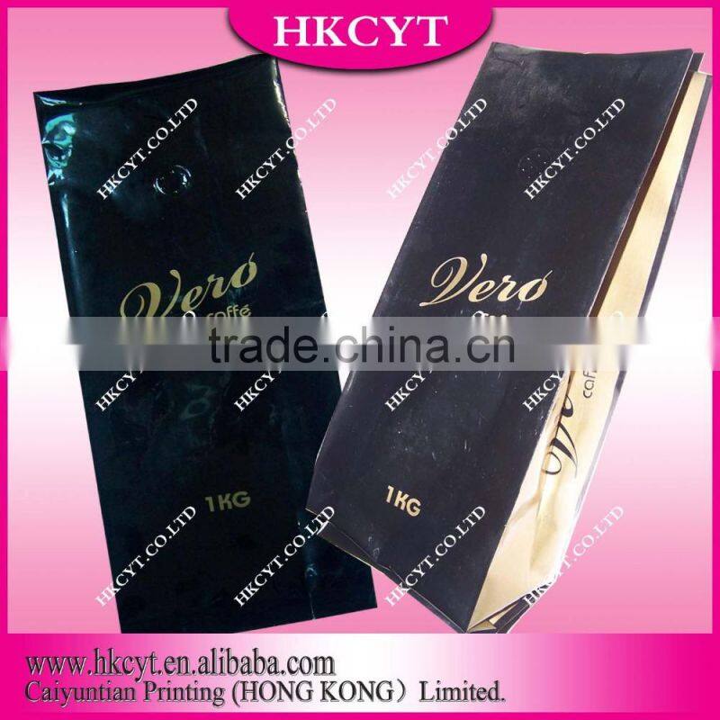 China supplier stand up flat bottom kraft paper bag