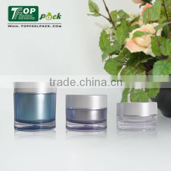 White Plastic 15/30/50g Hand Cream Jar for Cosmetic