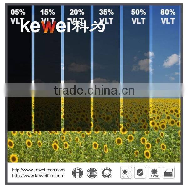 50% VLT car window tinting,self-adhesive protection film for car,99% UV protection solar window film