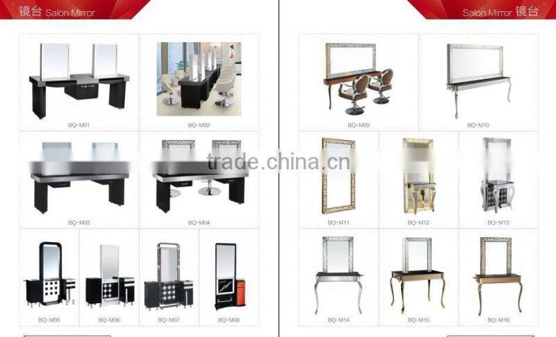 Luxury Salon Wall mirror with table barber shop hair salon mirror station with table for hairdressing hair salon equiment