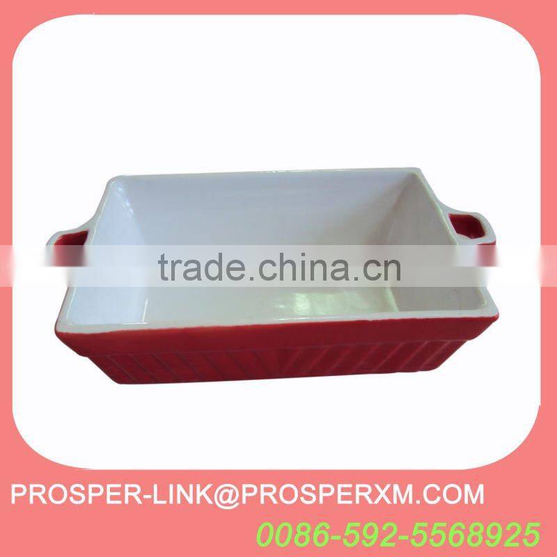 retangular ceramic baking tray, dish