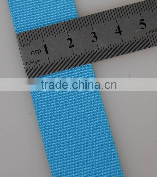 blue beads pattern and microgroove,eco-friendly nylon/polyester webbing