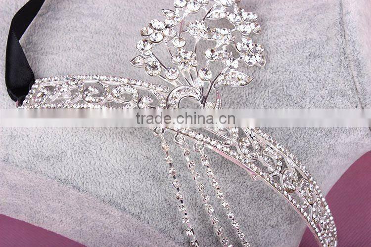BlingBling Cheap Wholesale Bridal Crown Crystal Rhinestone Pave Wedding Jewelry for Fashion Bridal Tiara Jewelry