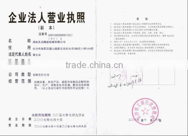 SANT carbide grooving tool