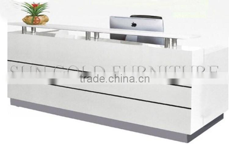 Modern used beauty salon furniture reception desk office counter design (SZ-RTB002)