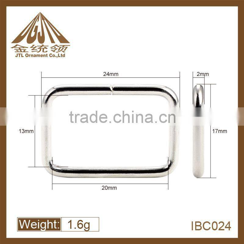 Fashion mini iron square keychain ring