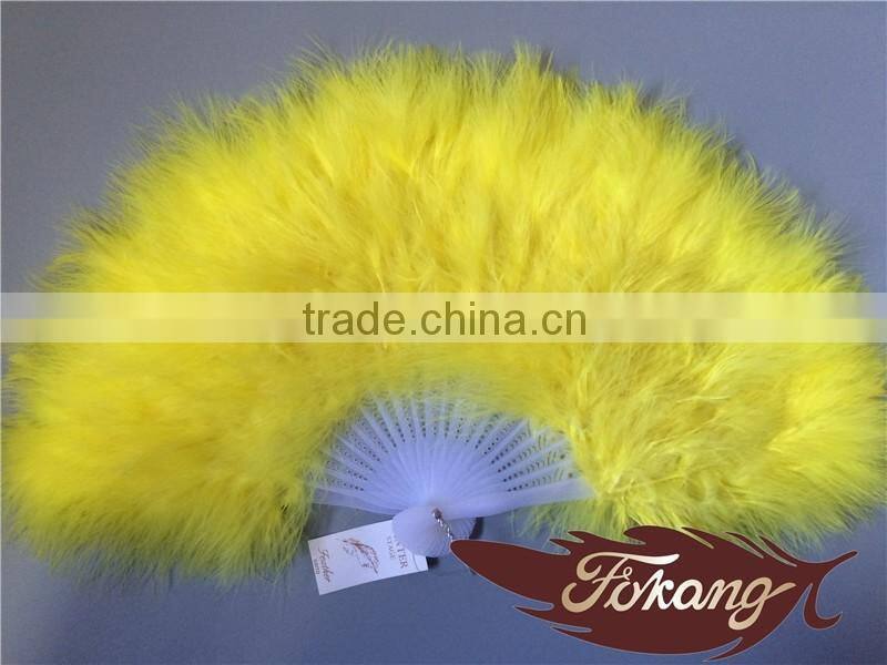 Natural Craft Marabou Turkey Feather Large Hand Fans