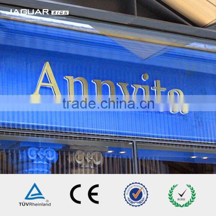 Metal outdoor sign up 3d Led Backlit Sign with cheap price