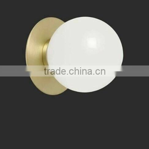 modern simple wall light with glass and brass metal wall light lamp lights