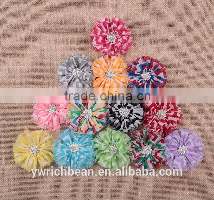 Many colors kids shabby chic hair flower !cute girl large hair flower clips ! CB-3275
