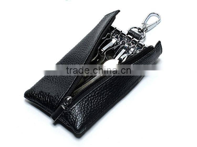Direct manufacturer magnetic leather car key holder for multiple keys