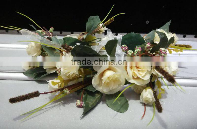 Wholesale Artificial Rose Flower Wedding Crown Head Band tiara flower crown