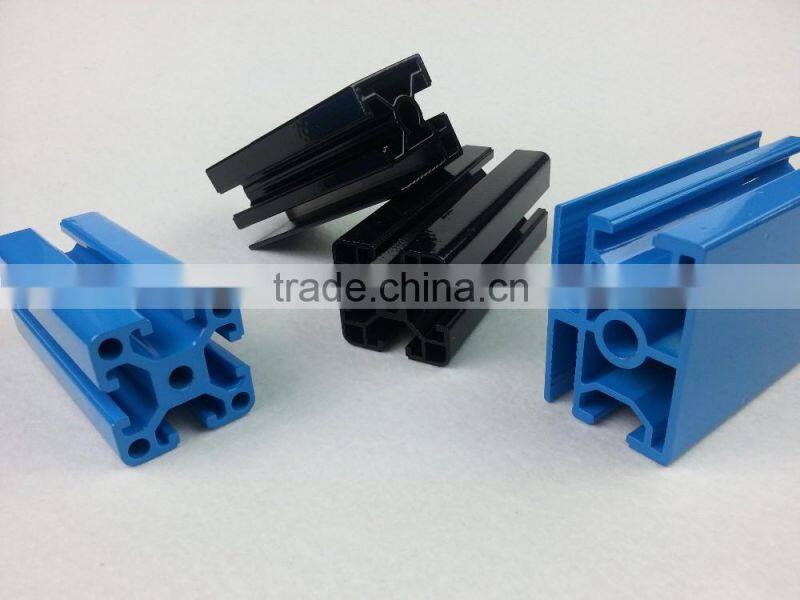 T shape woonden grain surface easy assembly aluminum profile