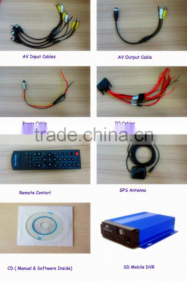 oem factory 4ch/8ch 3G 4G GPS WIFI H264 full D1 dual SD card Car Mobile DVR