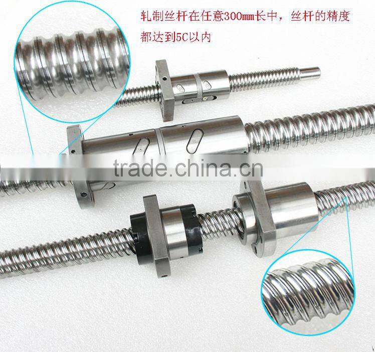 SFU1605 BK10 BF10 installed grind ball screw roller processed
