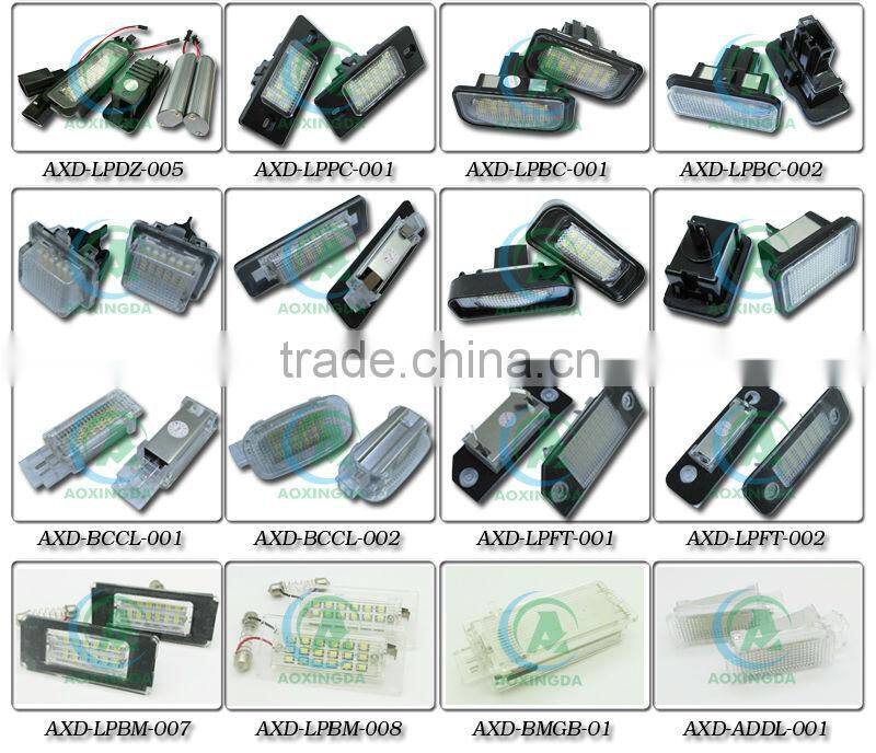 Error free LED number license plate light for Porsche VW