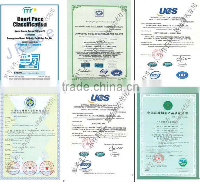 2015 High-performance itf tennis court flooring