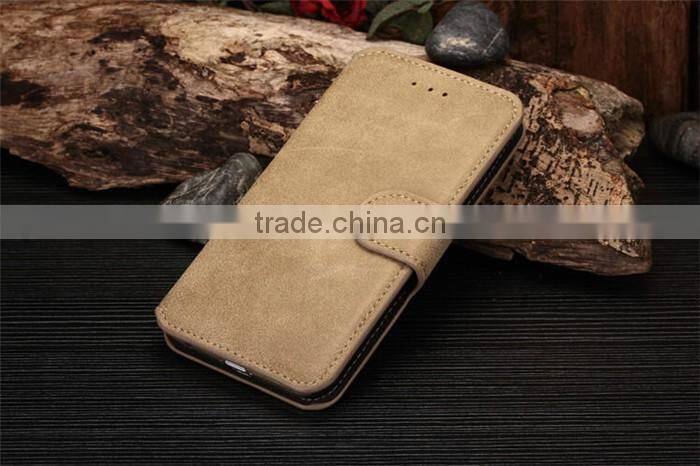 2016 magnetic flip wallet retro leather case for iphone 6 6s 4.7