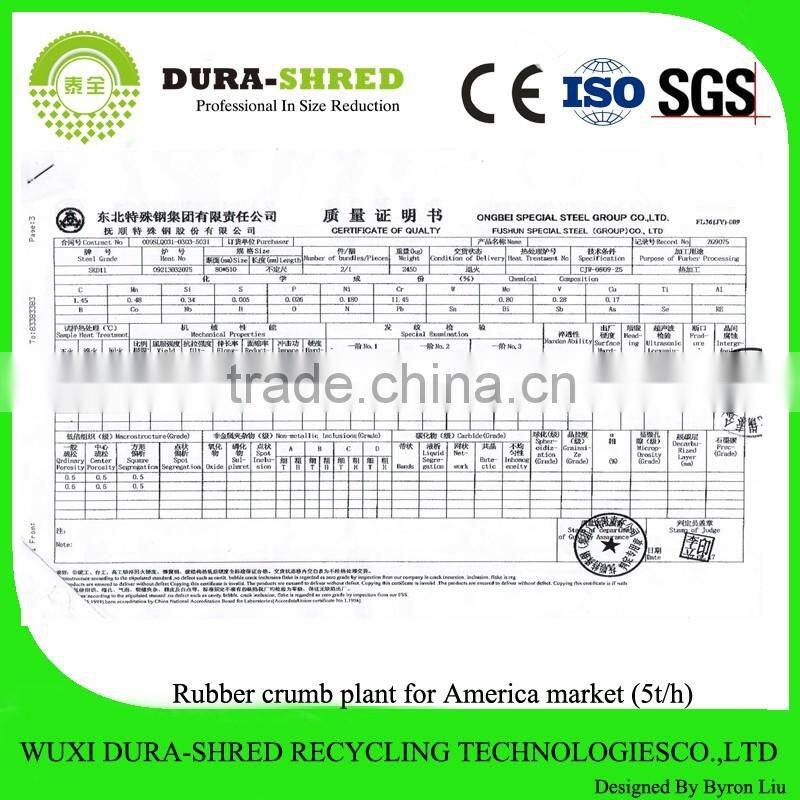 Dura-shred good quality mobile shredding machine
